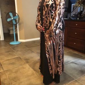 Long sleeve sequin Coat